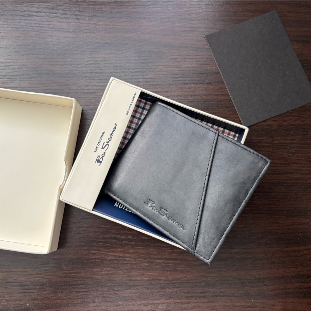 Ben Sherman Charcoal/ Black Manchester Wallet